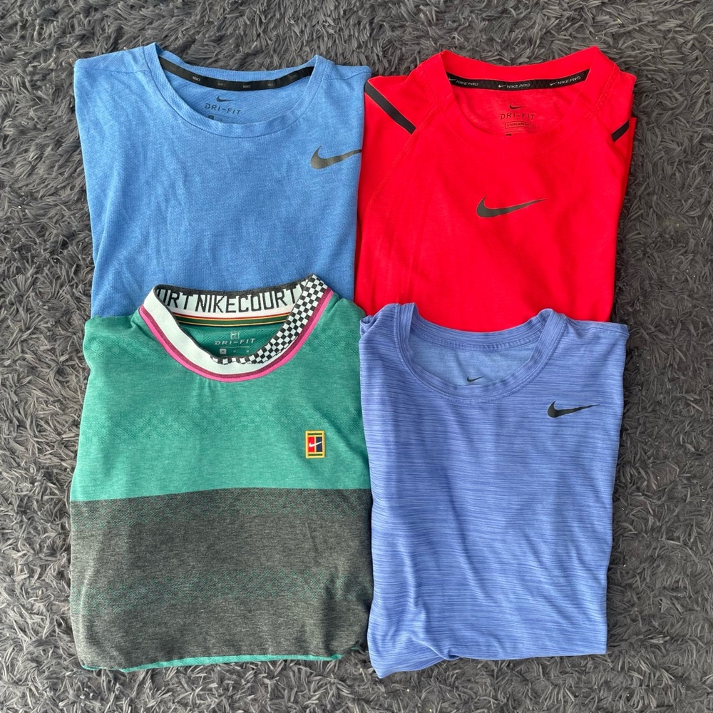 Men Size Medium Nike Workout T-Shirts Bundle of 4